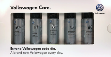 Estuche de muestras Volkswagen Care Productos de limpieza y conservación