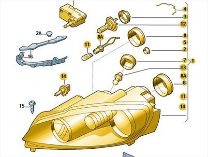 Faro doble halogeno Volkswagen