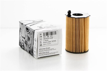 Filtro de aceite 059198405. Recambio original