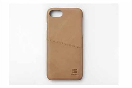 Funda para iPhone (piel) color caramelo, original SEAT