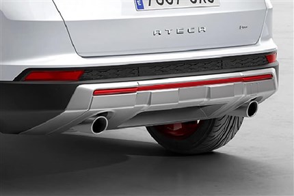 Inserto para decorativo parachoques posterior color Emocion Red Seat Ateca 575071365AS3H