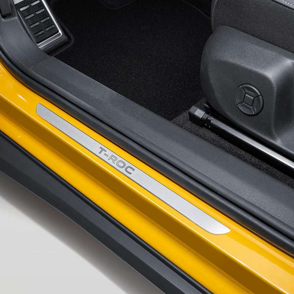Juego de molduras taloneras puertas delanteras con rotulo T-Roc Original Volkswagen T-Roc a partir de 2026 2GV071303