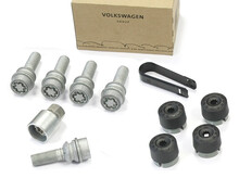 JUEGO DE TORNILLOS DE RUEDA ANTIRROBO ORIGINAL VW