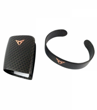 KIT PULSERA Y FUNDA DE LLAVE CARBONO CUPRA