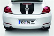 Lámina decorativa  "Líneas" 2 líneas redondeadas color negro. New Beetle Volkswagen