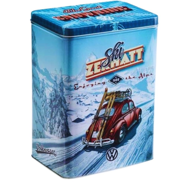 Lata para galletas Volkswagen, Caja de metal, Idea de regalo escarabajo Volkswagen.