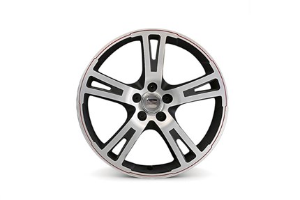 Llanta aleación 17" Plata pulida y antracita rojo SEAT Ibiza 6J3071491