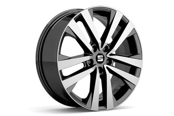 Llanta de aleación 18” PUIGMAL Diamantada Negro SEAT Ateca