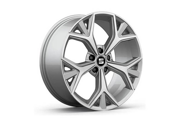 Llanta de aleación 19” ANETO Diamantada Silver SEAT Ateca