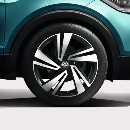 2GM071498 FZZ Llanta de aleación 7,0J x 18 bombeo 39, Nevada, Negro/Torneada brillante