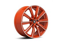 Llanta de Aleación de 19” Cup-Racer diamantada naranja SEAT León