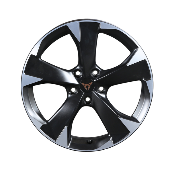 Llanta de aluminio negro mate/plata 18 pulgadas original cupra