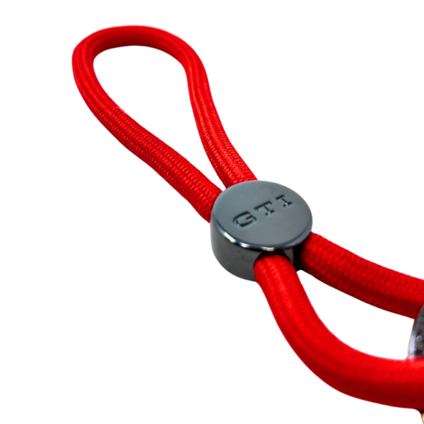 Llavero GTI Volkswagen | rojo, cordón, metal gun metal, 155 mm (3A4087010A) (1)