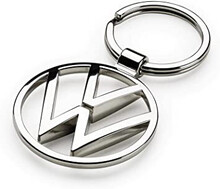 Llavero "New Volkswagen" Plateado brillante