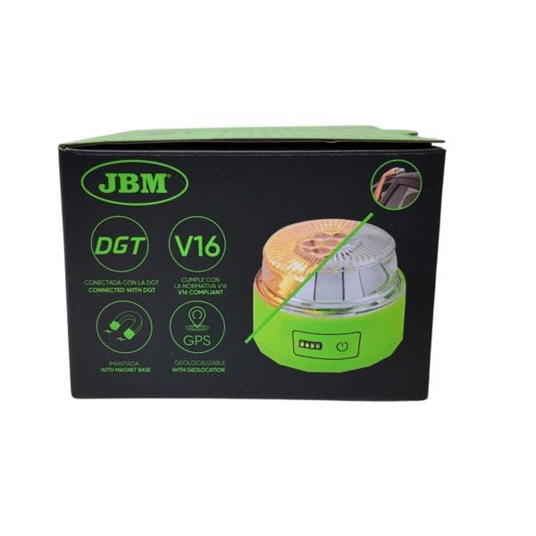 Luz de emergencia V16 homologada con Geolocalización - Baliza V16 homologada JBM - Help flash V16 (3)