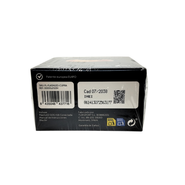 Luz de emergencia V16  Original CUPRA - Conectada a DGT 000052122H (7)