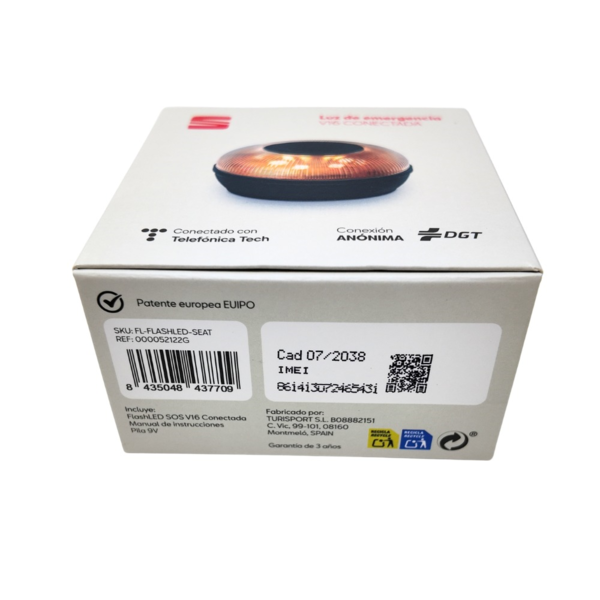 Luz de emergencia V16  Original SEAT - Conectada a DGT 000052122G (5)