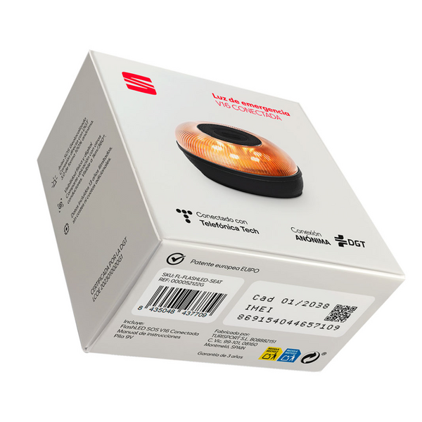 Luz de emergencia V16  Original SEAT - Conectada a DGT 000052122G