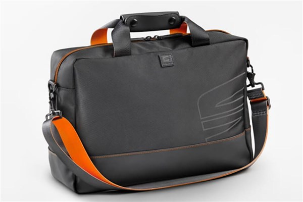 Maletín gris y naranja  SEAT.