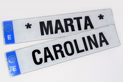 Matrícula personalizada