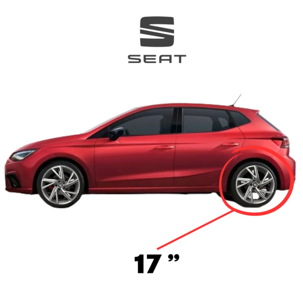 Pack de 4 llantas de aleación 17” Plata originales Seat (3)