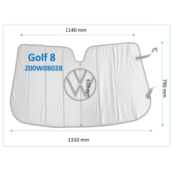 Parasol Volkswagen Golf 7 y 8 - Ajuste perfecto (13)