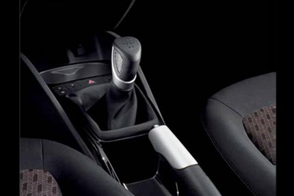 Pomo de palanza de cambio piel negra 5v Seat Ibiza