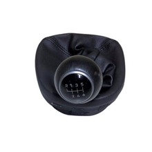 Pomo palanca de cambios (cuero) con guardapolvo negro/galena 1P0711113ARJVV