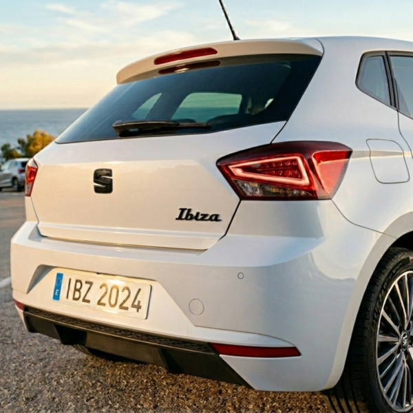 Rotulo "Ibiza" autoadehesivo negro original Seat 6F0853687A041 (1)