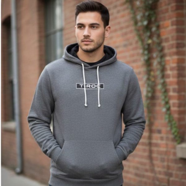 Sudadera con capucha gris oscuro, unisex original nuevo Volkswagen T-Roc (2)