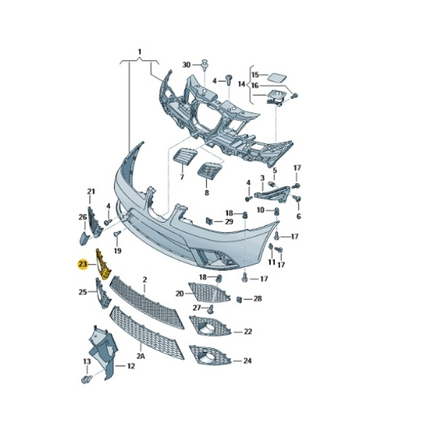6L6853666A9B9 TAPA ANTINIEBLA DERECHA PARA VEHICULOS CON AGUJERO FAROS ANTINIEBLA