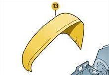 Tapa de espejo derecho imprimado. Volkswagen