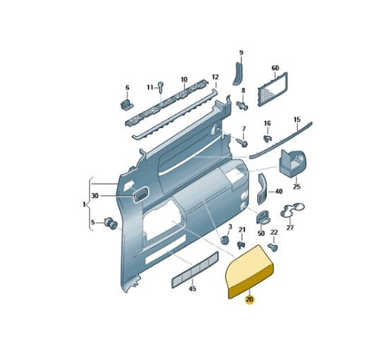 Tapa del guarnecido trasera portaobjetos (1)