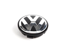 Tapa protectora color negro satinado/ brillo cromo Volkswagen