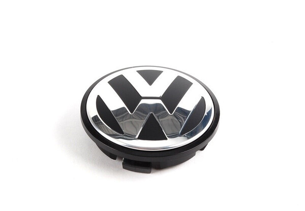 Tapa protectora color negro satinado/ brillo cromo Volkswagen