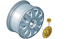 Tapacubos cromo brillante/ gris dolomita Volkswagen