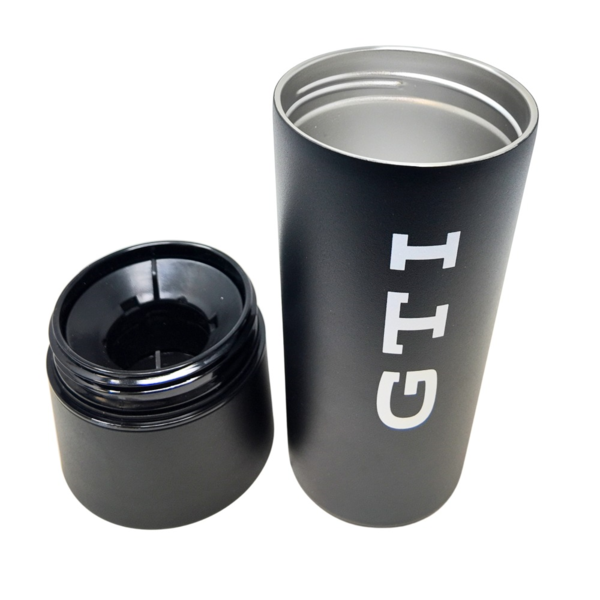 Thermo Volkswagen GTI | 485 ml, acero inoxidable negro, tapa roscada patentada 3A5069604A (3)