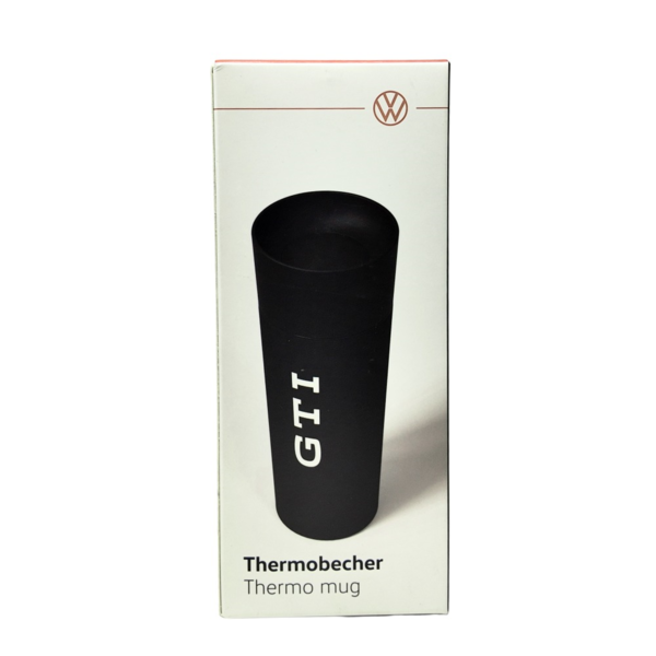 Thermo Volkswagen GTI | 485 ml, acero inoxidable negro, tapa roscada patentada 3A5069604A (6)