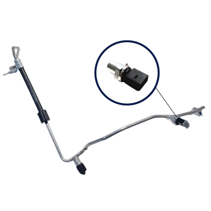 Tubo de Aire Acondicionado con Sensor de Presión Original Grupo VAG – 5Q820741C (Incluye 4H0959126H)