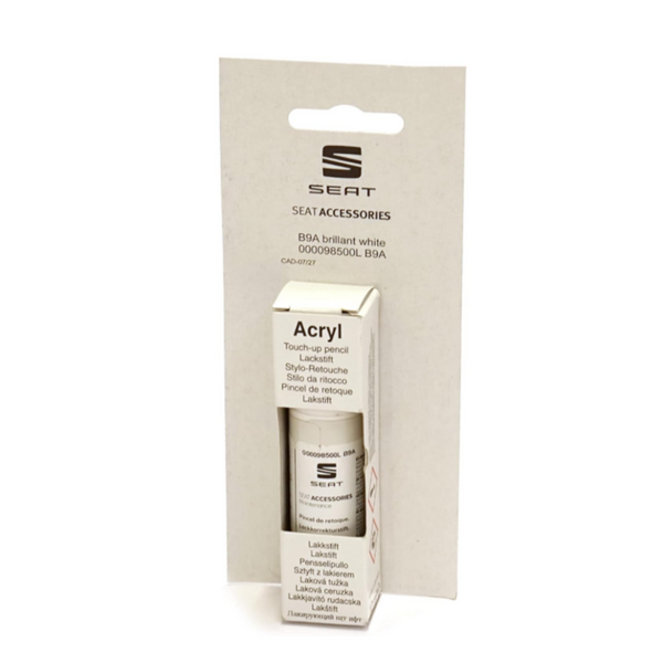 Tubo de pintura color blanco caramelo B9A original seat 000098500LB9A